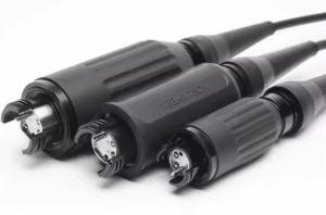 China 2/4/6 Core Fiber Optic Hermaphroditic Interconnection Expanded Beam Connector For Field Tactical Fiber Optic Cable Use on sale