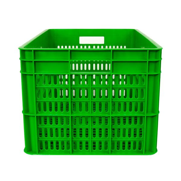 Cheap Customized Logo Nestable Plastic Storage Crate for Stackable and Space-Saving Storage for sale