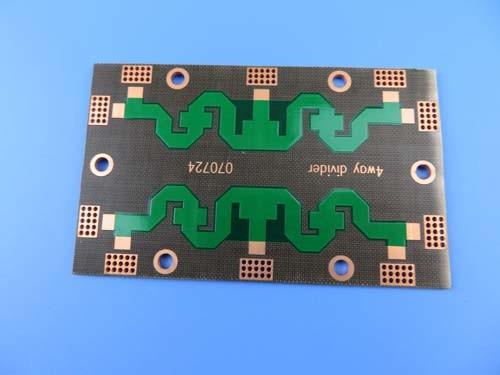 Cheap DK2.65 PTFE Double Sided With OSP and Green Mask for Combiners High Frequancy Circuit Board for sale