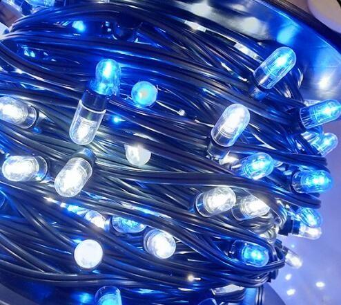 Cheap led bulb string outdoor 100m 12v rgb color changing led fairy string lights christmas clip strips for sale