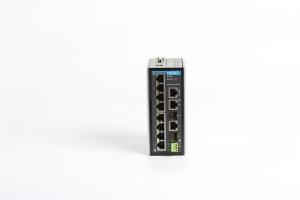 Reverse Connection Protection HiOSO IP30 Level Din Rail Ethernet Switch