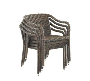 Best Portable SGS Approval L61cm Rattan Wicker Chairs Stackable wholesale