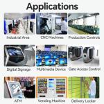 Industrial Computer With DDR4 16G RAM Intel N100 Processor Fanless Cooling