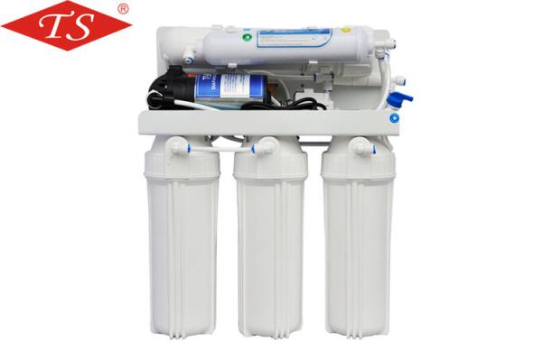 Cheap 50G 5 Stages Manual Flushing Home Water Purification Systems 0.1 - 0.3MPa Pressure for sale