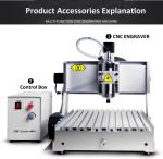AMAN3040 mini cnc router cnc engraving and milling machine advertising cnc