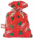 Set of 3 60"x72" Christmas Gift Bags Jumbo/Giant Bike Bag,LDPE christmas red