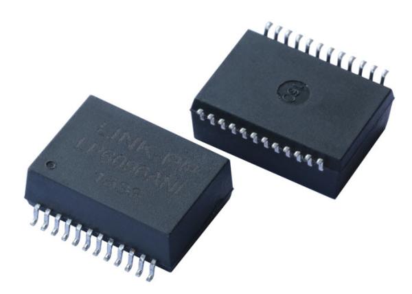 Cheap Gigabit Ethernet Transformer POE / POE+ 802.3af , 802.3at 10/100/1000 LP6096ANL for sale