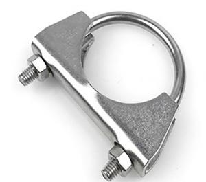 China Exhaust 90mm Galvanized U Bolt Pipe Clamp Stainless Steel on sale