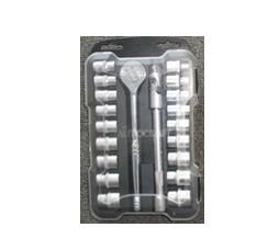 Cheap 21 pcs socket tool set ,with ratchet handle ,universal joint . for sale