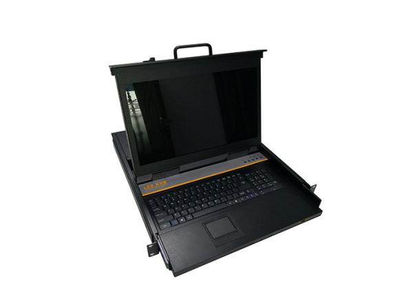 Cheap 1400*900 KVM Monitor Switch 16 Ports With 104 Key Notebook Keyboard for sale