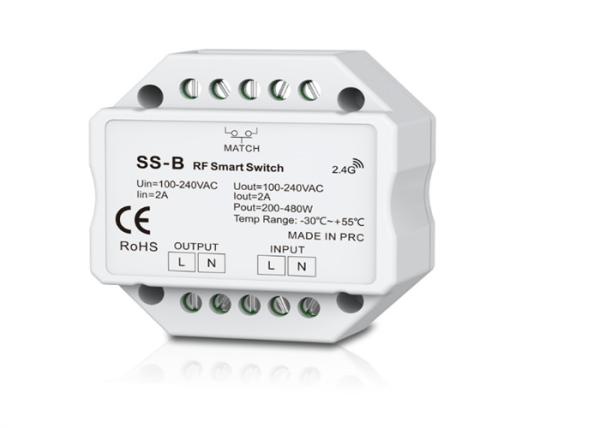 Cheap AC Triac RF Smart LED Light Controller Switch 30m Remote Distance With Relay Output for sale