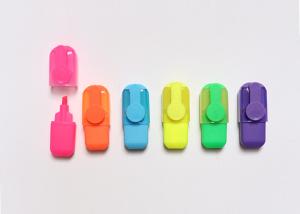 China multi colored highlighter pen with imported ink  Classic highlighter pen brilliant color on sale
