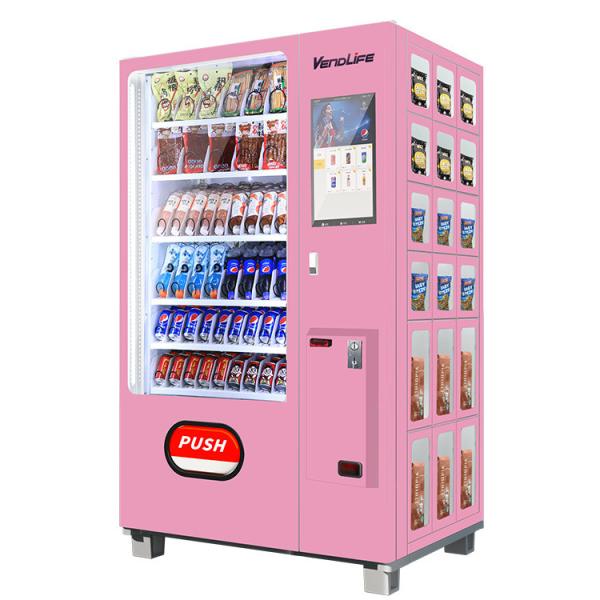 Cheap ODM Snack And Beverage Vending Machine with Multiple Payment System for sale