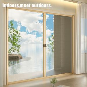 Best Automated Roll Up Insect Screen Mesh Doors Retractable Style wholesale