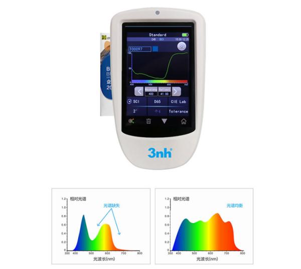 Cheap 3nh ST70 Hand Held Spectrometer 5 apertures built in photodiode array sensor for sale