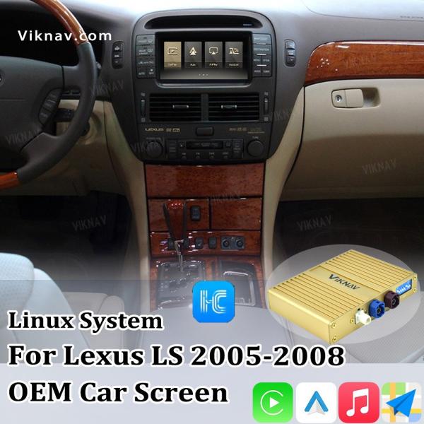 Cheap Viknav Linux System For Lexus LS 2005 -2008 Wireless Apple CarPlay Android Auto Only Support Original Car Screen for sale