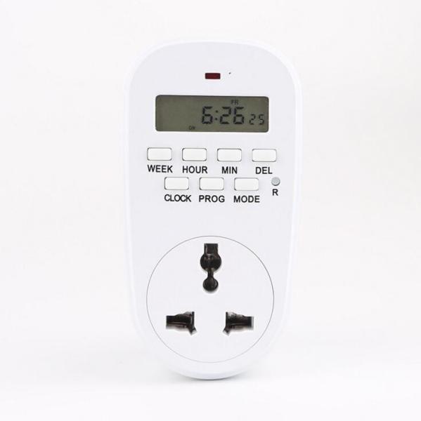 Cheap universal EU Plug Digital Display Energy Saving Programmable Electronic Socket Timer Setting of Clock/ On/ Off Time for sale