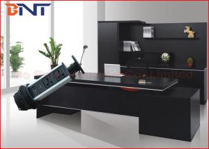 Manual Pop Up Counter Outlet , Vertical Pull Up Kitchen Worktop Electrical Sockets