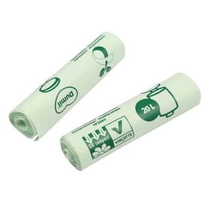 Best 100% Biodegradable Disposable Compostable Garbage Bag, Biodegradable Kitchen Bin Liner Compostable Flat Trash Bag On Rol wholesale