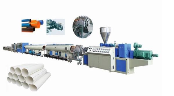Cheap 16-160mm PVC Pipe Production Machine , Plastic Pipe Making Machine Low Noise for sale