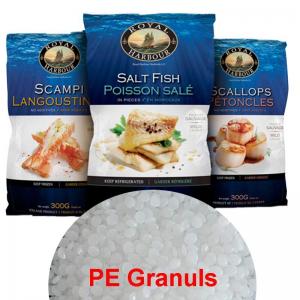 China Frozen Food Packaging Bag LDPE Granules Raw Material Heat Resistant on sale