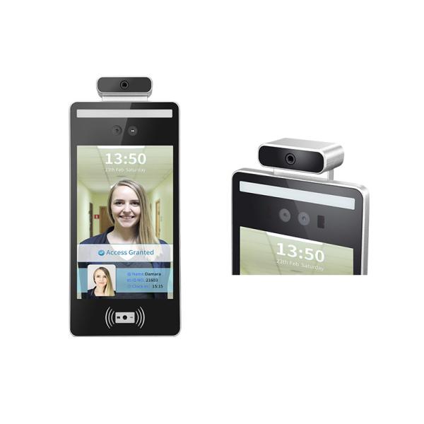 Cheap QR Code 8 Inch Facial Recognition Temperature Scanner Home Access Control for sale