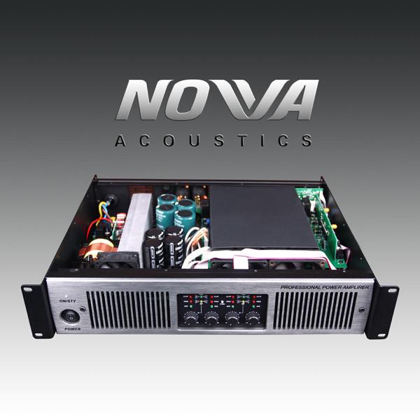 Cheap Double Channel 2U Stereo Power Amplifier , Pro Audio Amplifier 20Hz - 25KHz for sale
