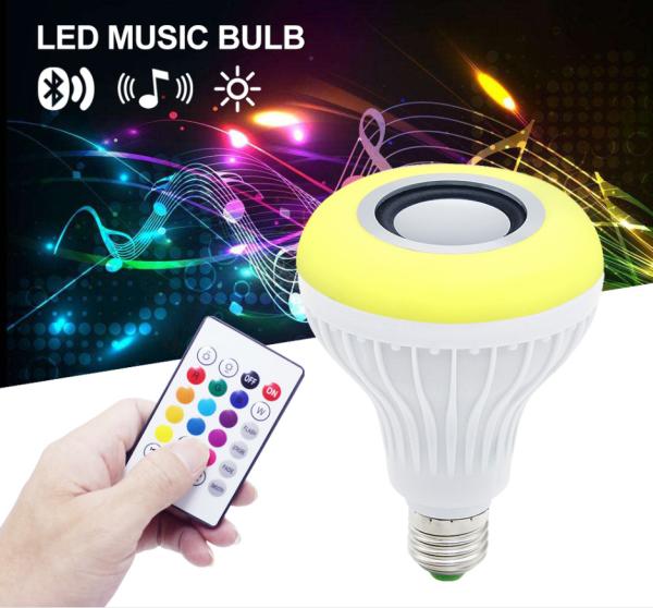 Cheap RGB E27 Wireless Led Rotating Disco Ball Light Sound Control Mode for sale