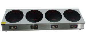 Hotel Electromagnetic 4 Burner Countertop Commercial Induction Cookers