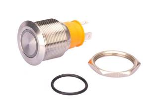 Best 22mm Waterprooof Push Button Switch Led Illuminated Stainless Steel High Current wholesale