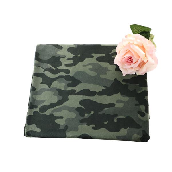 Cheap Camouflage Printed Single Side Super Soft Fabric 250gsm 288F for sale