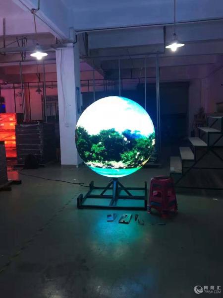 Cheap Customized 360 Degree LED Display Soft Curved Ball Sphere LED Video Display Screen for sale