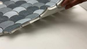 China Designs Square Shape Porcelain Ceramic Mosaic Tile Hexagon Mosaic Surface Glass Mosaic Tile For on sale