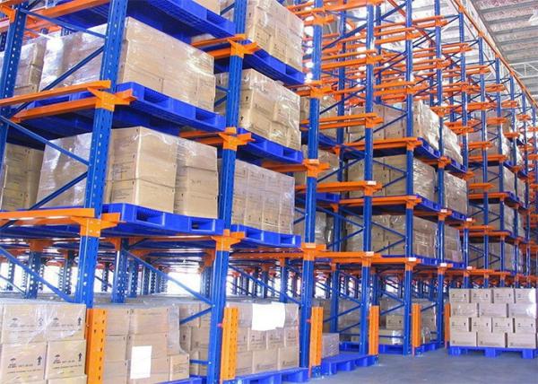 Cheap Forklift Drive In Racking System , Drive In Warehouse Racking Optional Dimension for sale