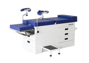 Best Five Drawers Gynecological Hospital Examination Table With Basin / Step Stool wholesale