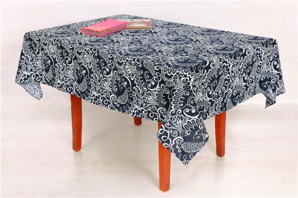 Cheap Handmade Technics Custom Printed Tablecloths With Classic Damask Pattern for sale