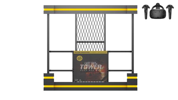 Cheap 7.29 Square Meter Virtual Reality Tower Shooting Game Simulator for sale