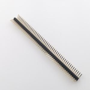 China Single Row PIN Header Connector Pitch 1.27mm 40 Pins Header Connector Right Angle DIP on sale