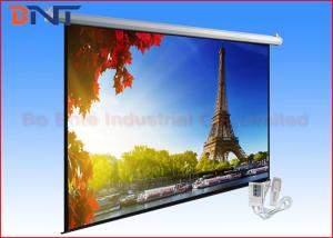 China White Roll Up Remote Projection Projector Screen Wall Mount 135 Inch 4 3 on sale