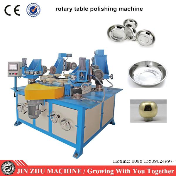 Cheap Rotary Table Buffing And Polishing Machine , Buffing Machine For Stainless Steel Utensils  for sale