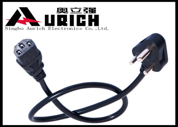 Cheap 3 Pole South African Power Cord 3 Prong Plug 16A 250V SABS Standard for sale