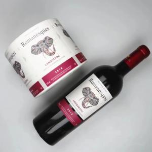 Best Red Wine Label Stickers Gold Foil Embossed Foil Labels Paper Personalised wholesale