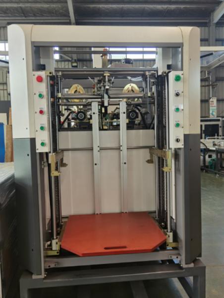 Cheap Cycle Feeding Speed 10-85 pcs/min Automatic Edge Mounting Machine Box Min. Size 60*80*15mm for sale