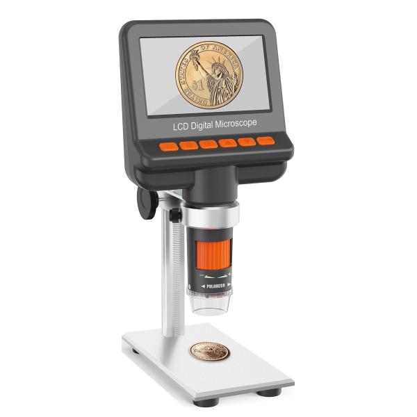 Cheap LCD 12MP High Resolution Digital Microscope Screen 1200x Magnification for sale