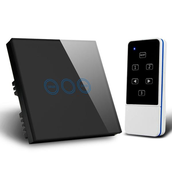 Cheap Smart Home Zigbee Tuya Controller System 3 Gang Smart Switch Touch Panel Switch For Google&Alexa for sale