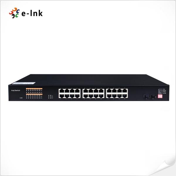 Cheap Packet Forwarding Rate 47.624Mpps PoE Ethernet Switch Unmanaged 24 Port for sale