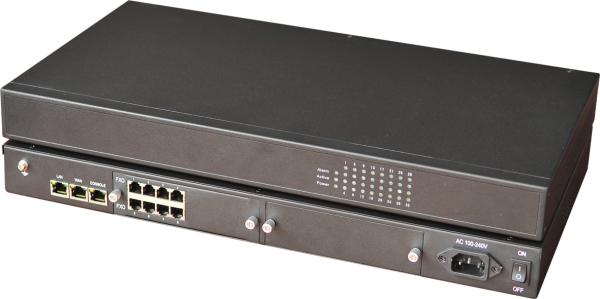 Cheap Megaco Asterisk Ip Pbx , Asterisk PBX Server Multi Analog Access Promaster GT-IAD-8S8O Series for sale