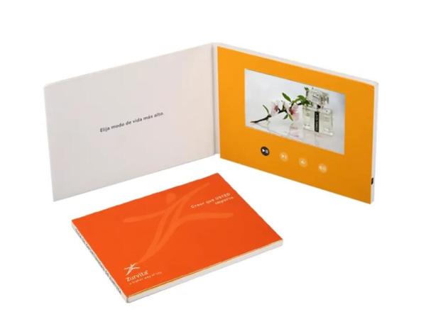 Cheap 5 inch LCD video in print/custom LCD video plus print video brochure for new product launch for sale