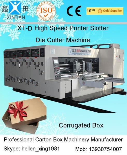 Cheap Paper Printing Carton Making Machine With Remote Computer Diagnosis System for sale