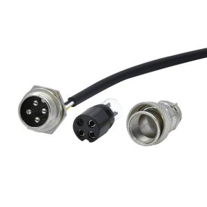 14pin Metal Circular GX20 Aviation Connector With Wire Plug Socket